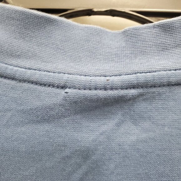 Nike Dri-Fit Men's Blue White Embroidered Swoosh Soft Crew Golf Tee Shirt L - Picture 6 of 7